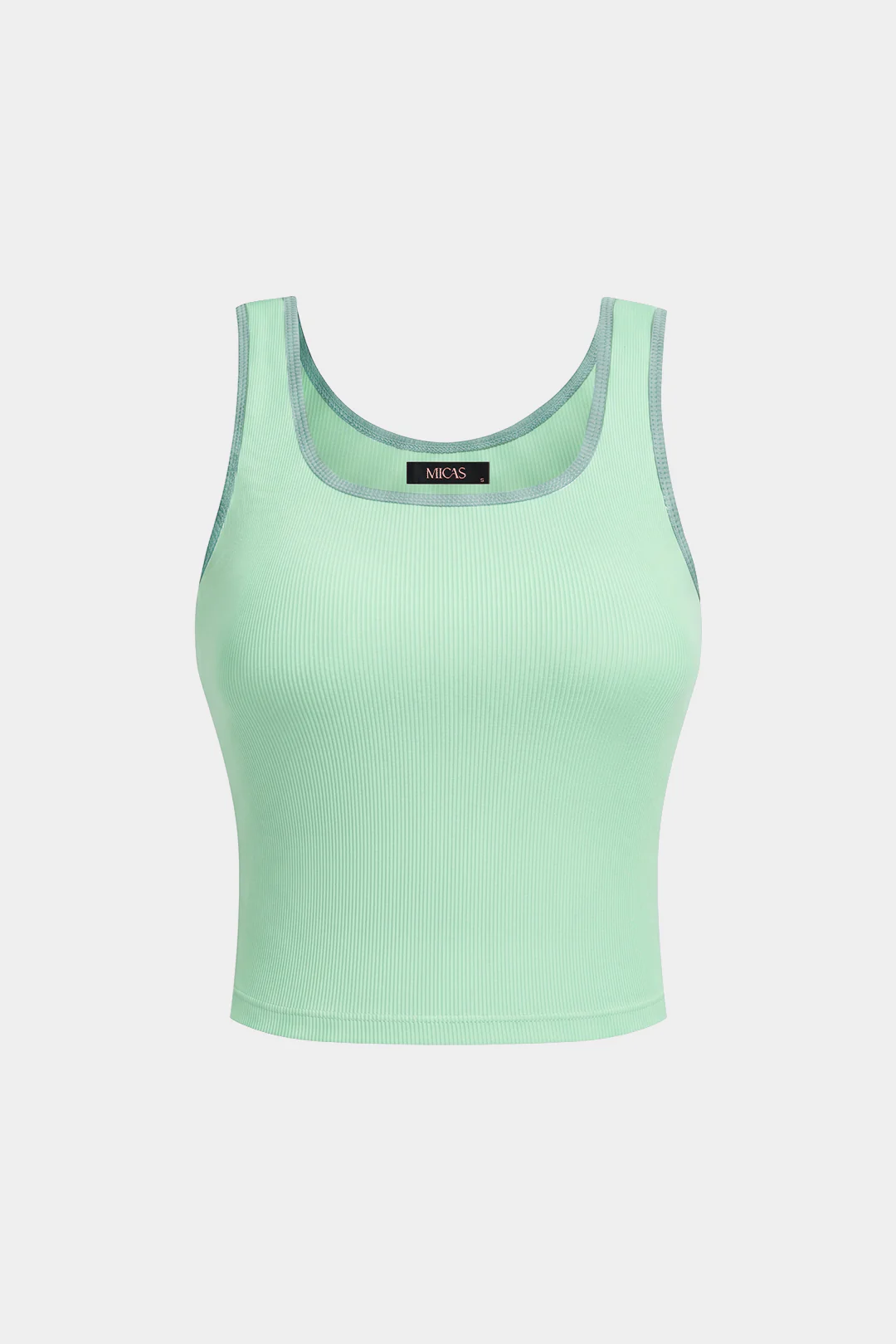 Contrast Binding Square Neck Tank Top - Image 8
