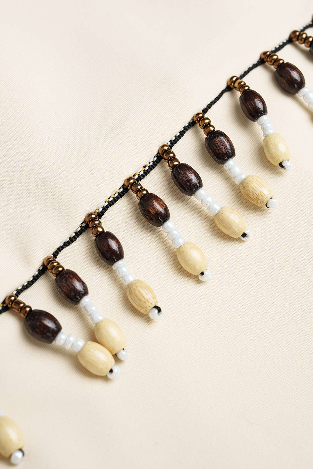 Beaded Crossed Halter Neck Tie-Up Tank Top - Image 5