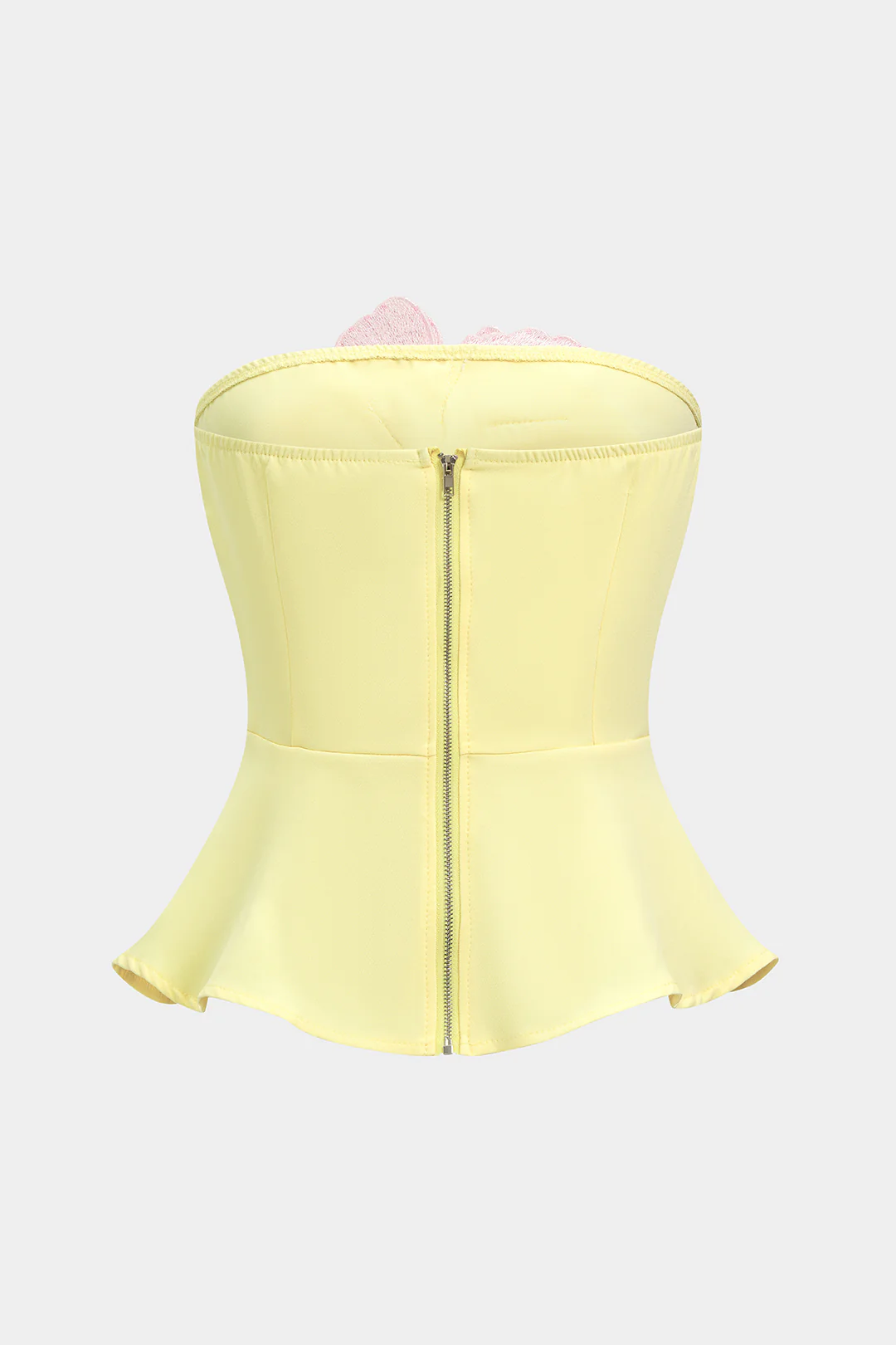 3D Floral Embroidery Tube Top - Image 3