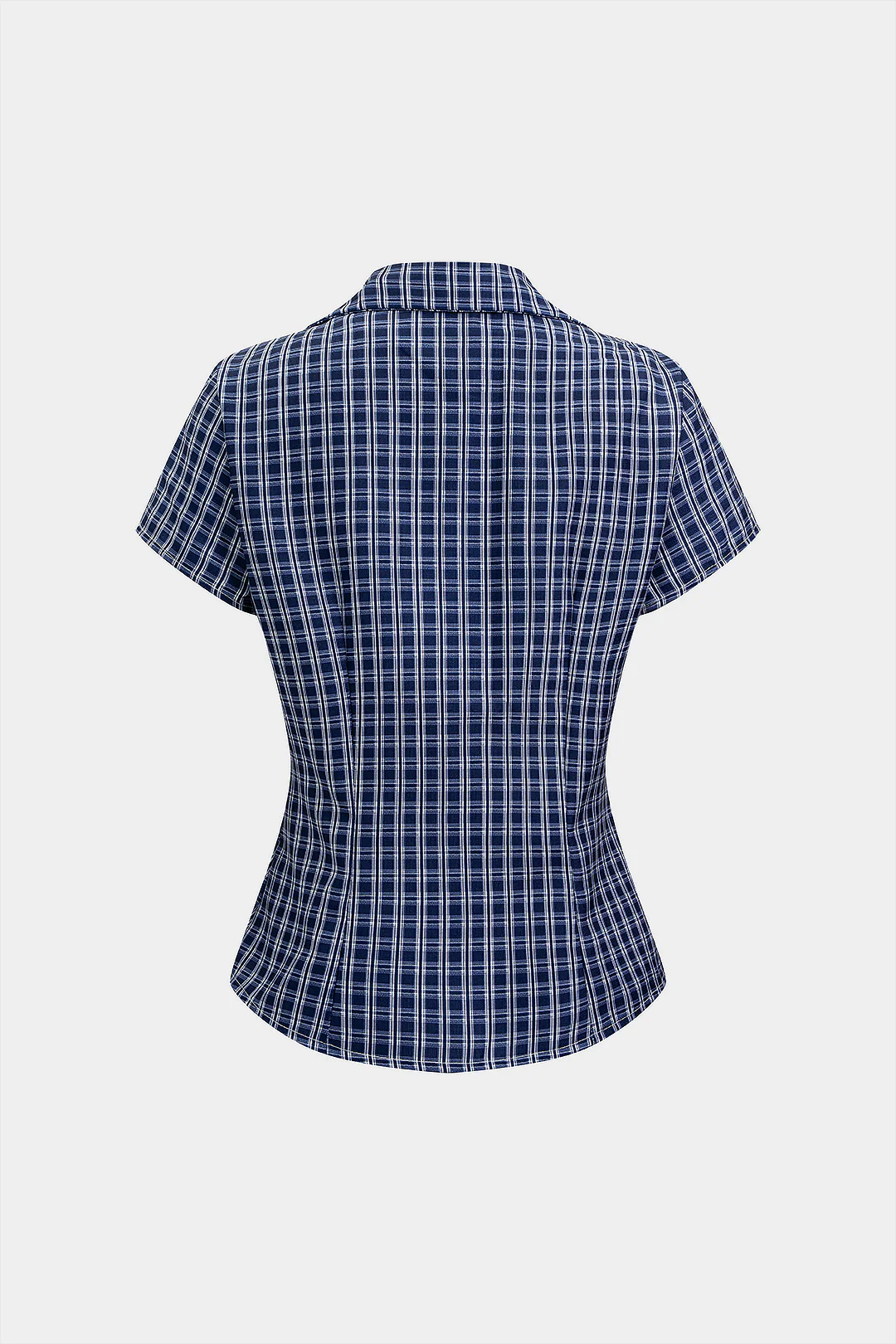 Plaid Print Short Sleeve Shirt - Image 2