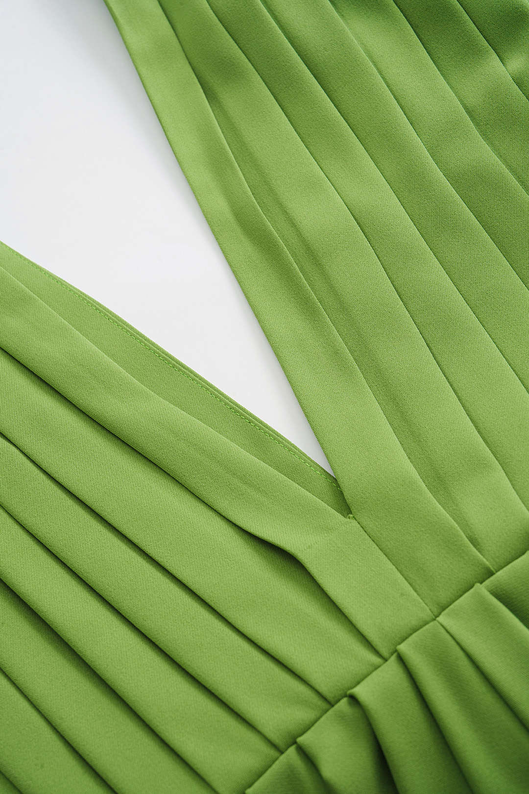 V-Neck Tie-Up Ruched Sleeveless Jumpsuit - Image 5