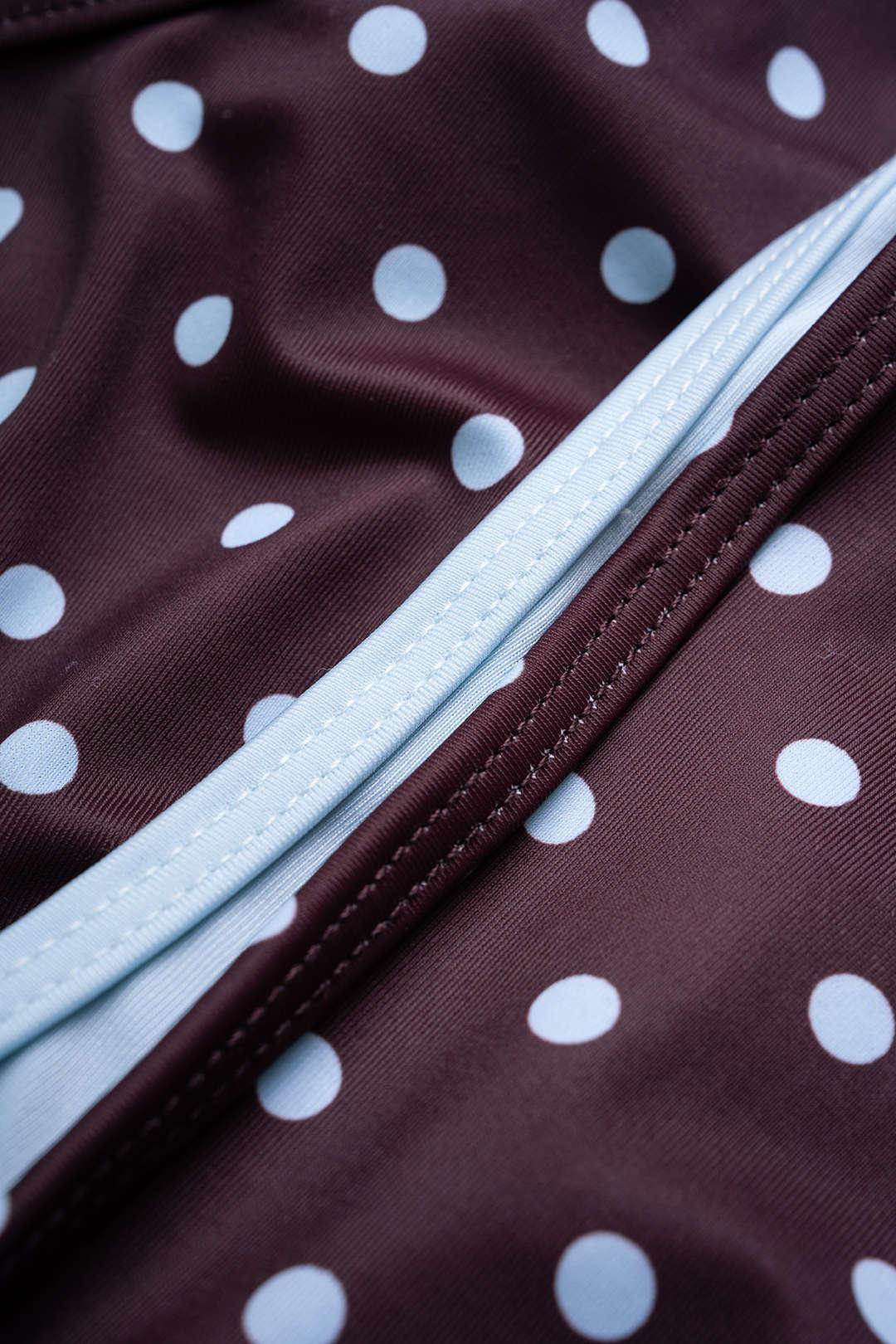 Color Block Polka Dots Print Tie-Up Bikini Set - Image 3